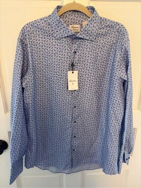 NWT Stenströms Desert Collection Egyptian Cotton Shirt 17.5 Safari Country Club